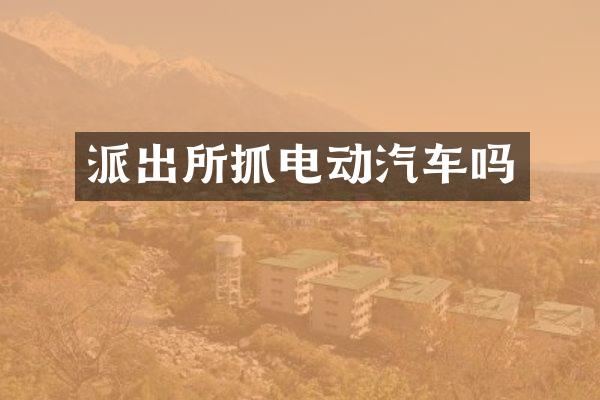 派出所抓电动汽车吗