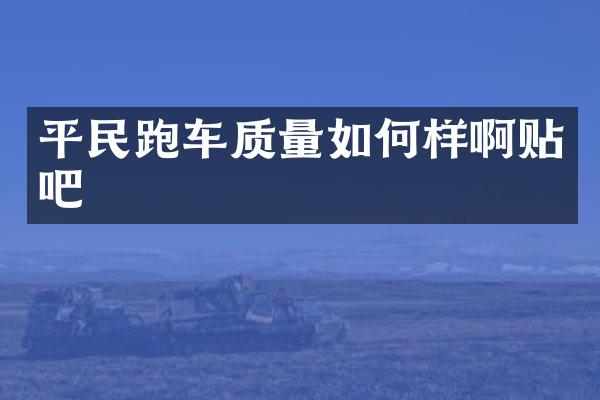 平民跑车质量如何样啊贴吧