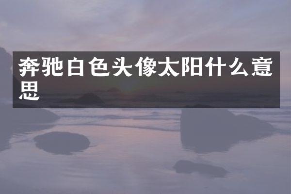 奔驰白色头像太阳什么意思