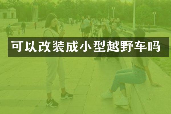 可以改装成小型越野车吗