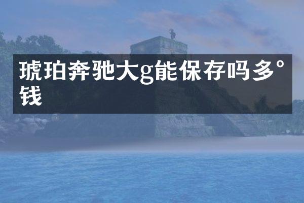 琥珀奔驰大g能保存吗多少钱