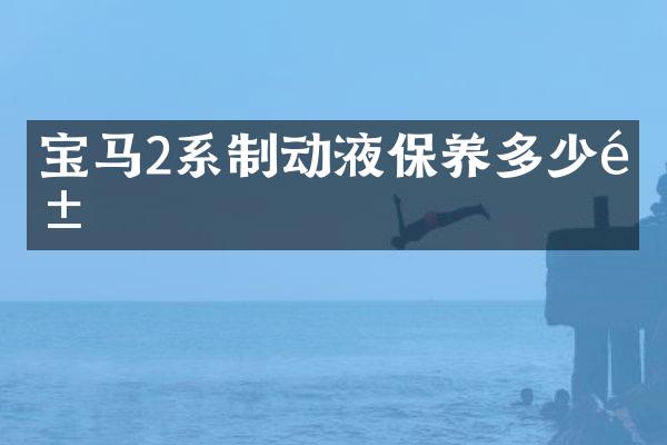 宝马2系制动液保养多少钱