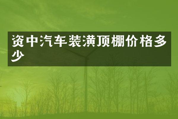 资中汽车装潢顶棚价格多少