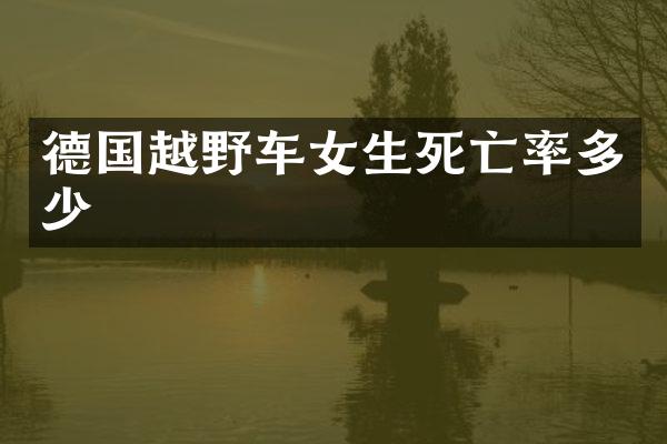 德国越野车女生死亡率多少