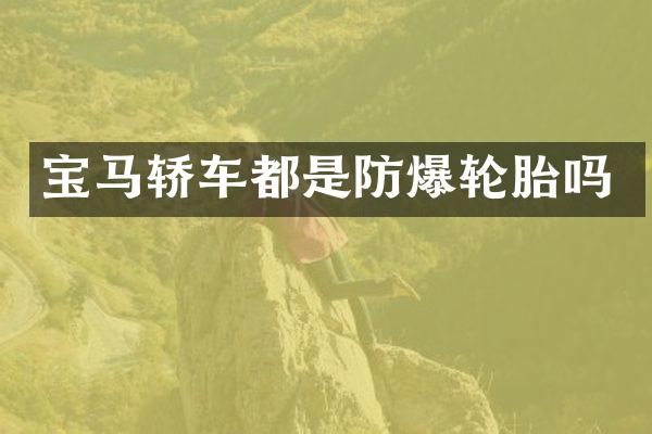 宝马轿车都是防爆轮胎吗