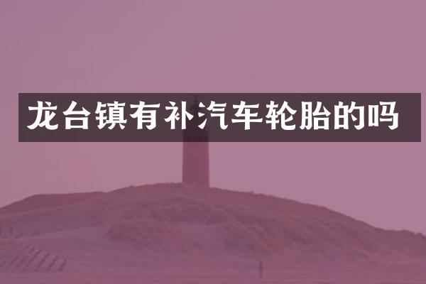 龙台镇有补汽车轮胎的吗