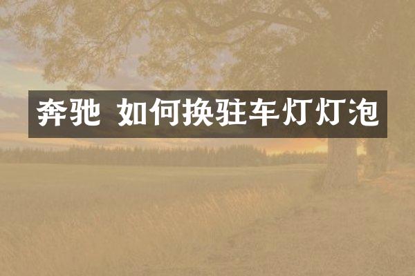 奔驰 如何换驻车灯灯泡