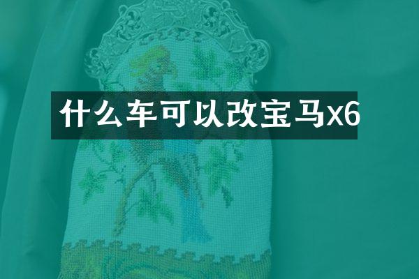 什么车可以改宝马x6