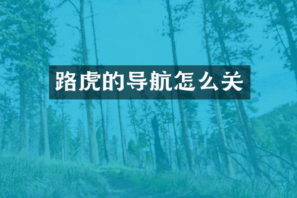 路虎的导航怎么关