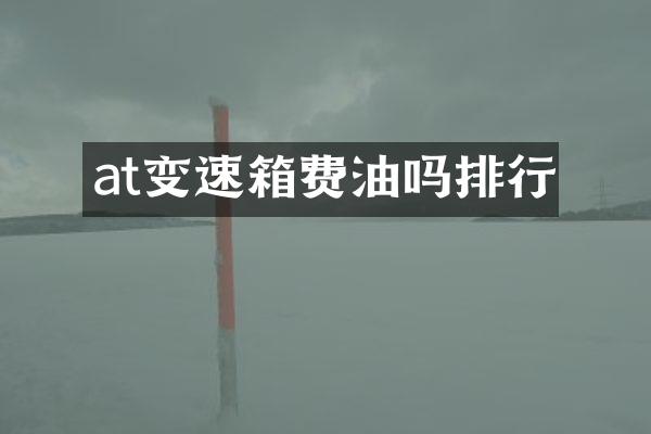 at变速箱费油吗排行