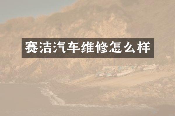 赛洁汽车维修怎么样