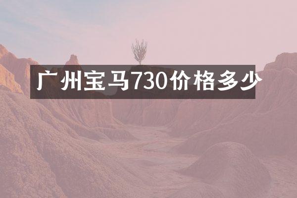 广州宝马730价格多少