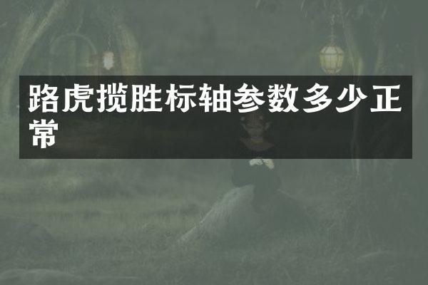 路虎揽胜标轴参数多少正常