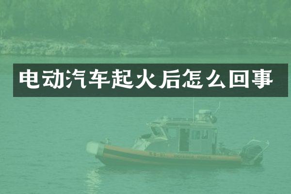 电动汽车起火后怎么回事