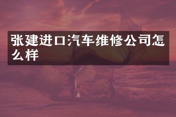 张建进口汽车维修公司怎么样