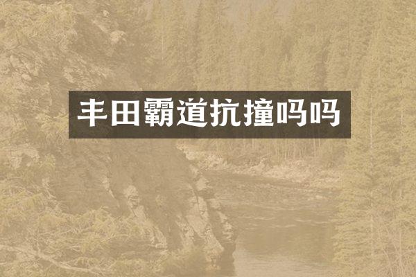 丰田霸道抗撞吗吗