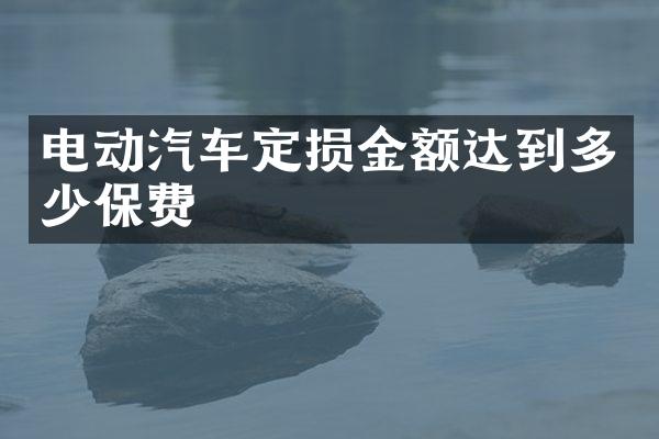 电动汽车定损金额达到多少保费