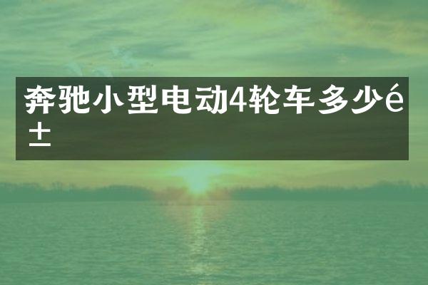 奔驰小型电动4轮车多少钱
