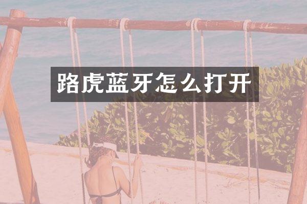 路虎蓝牙怎么打开