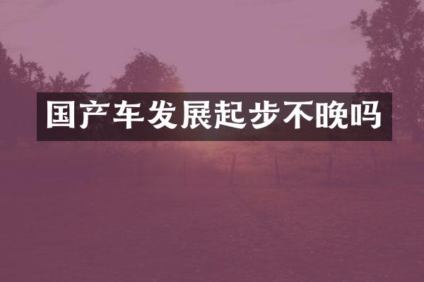 国产车发展起步不晚吗