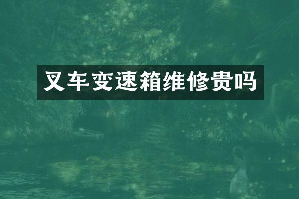 叉车变速箱维修贵吗