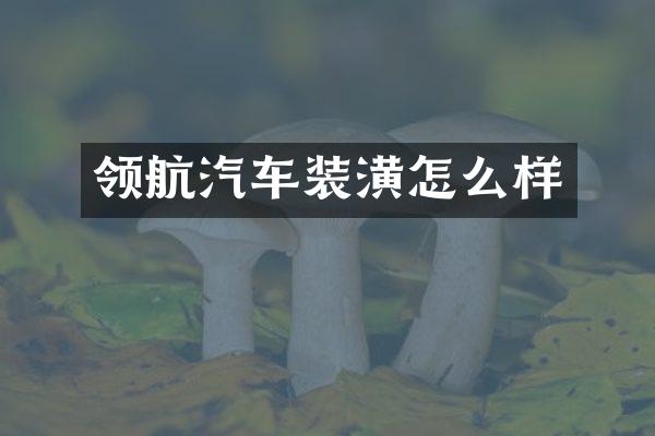 领航汽车装潢怎么样