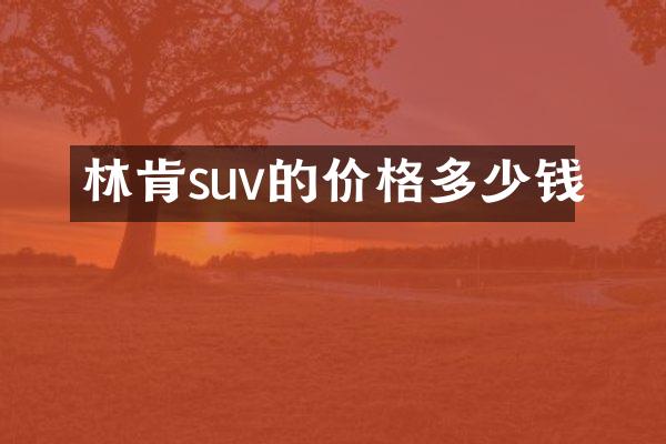 林肯suv的价格多少钱