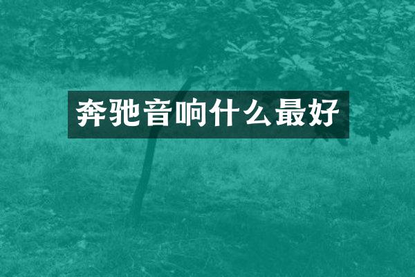 奔驰音响什么最好