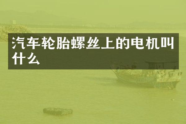 汽车轮胎螺丝上的电机叫什么
