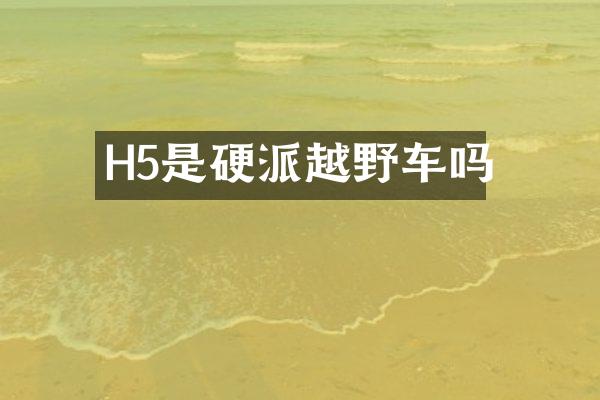 H5是硬派越野车吗