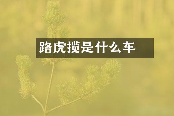 路虎揽閱是什么车