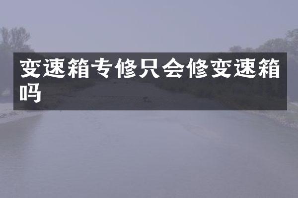 变速箱专修只会修变速箱吗
