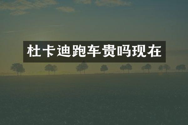 杜卡迪跑车贵吗现在