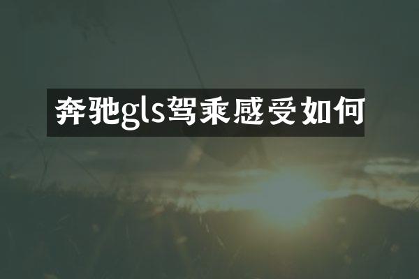 奔驰gls驾乘感受如何