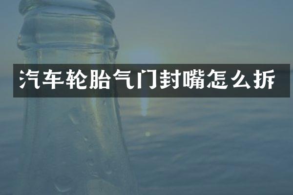 汽车轮胎气门封嘴怎么拆