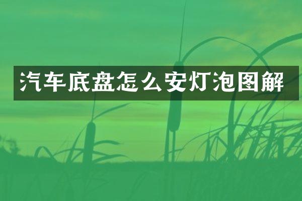 汽车底盘怎么安灯泡图解
