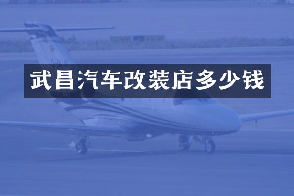 武昌汽车改装店多少钱