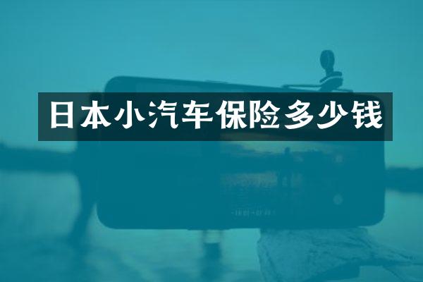 日本小汽车保险多少钱
