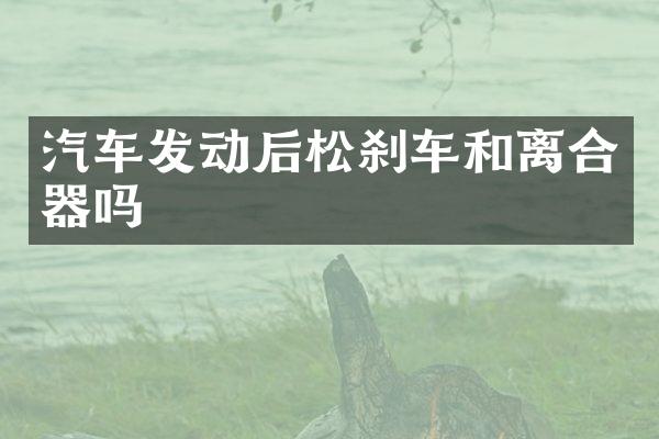 汽车发动后松刹车和离合器吗