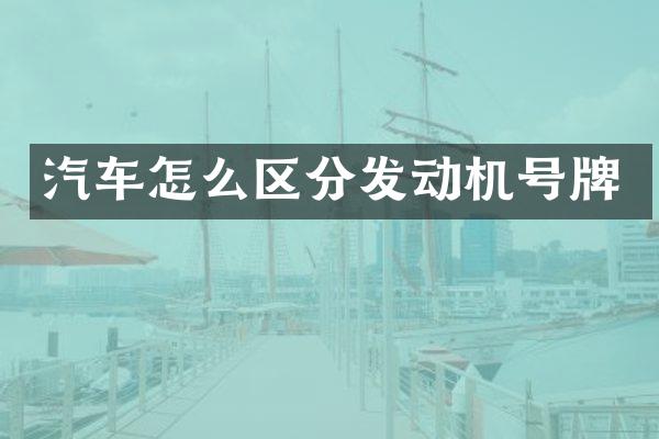 汽车怎么区分发动机号牌