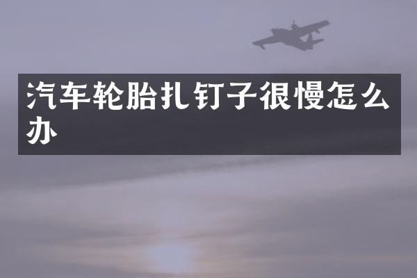 汽车轮胎扎钉子很慢怎么办