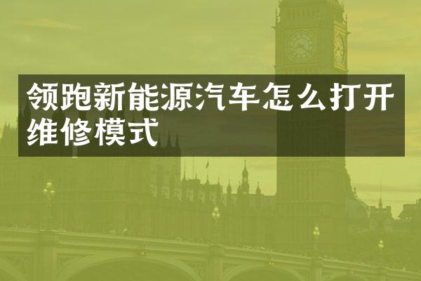 领跑新能源汽车怎么打开维修模式