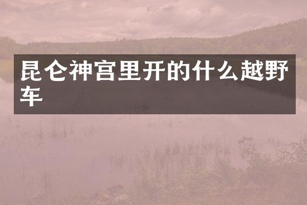 昆仑神宫里开的什么越野车