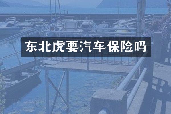 东北虎要汽车保险吗