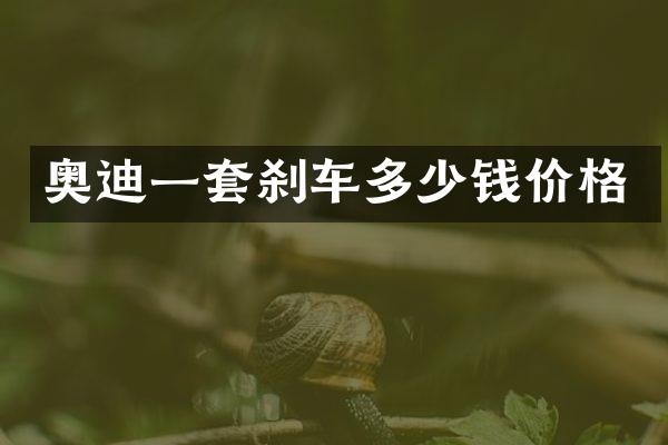 奥迪一套刹车多少钱价格