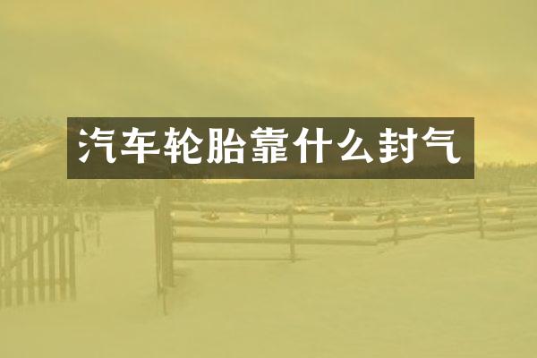 汽车轮胎靠什么封气