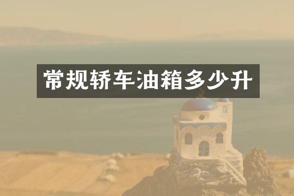常规轿车油箱多少升