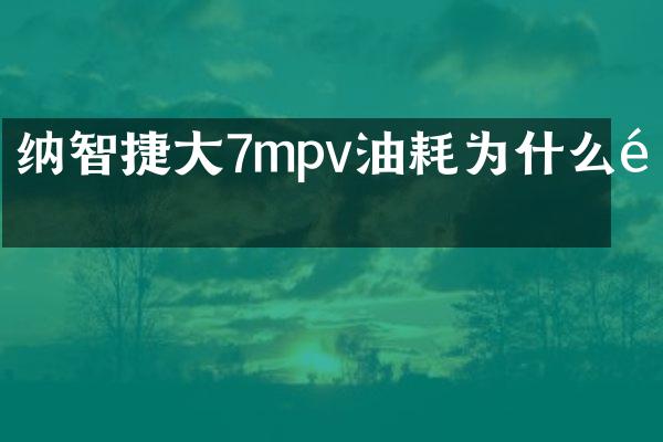 纳智捷大7mpv油耗为什么高