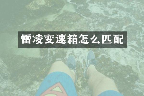 雷凌变速箱怎么匹配