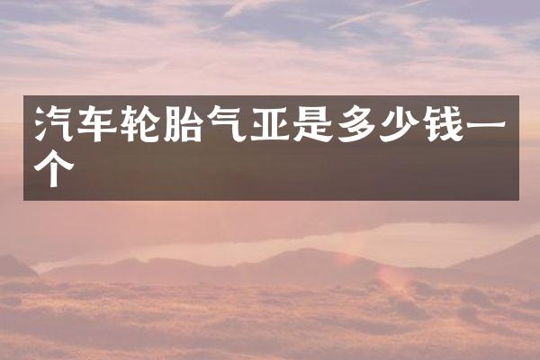 汽车轮胎气亚是多少钱一个